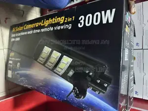 300w Solar Light With CCTV Camera