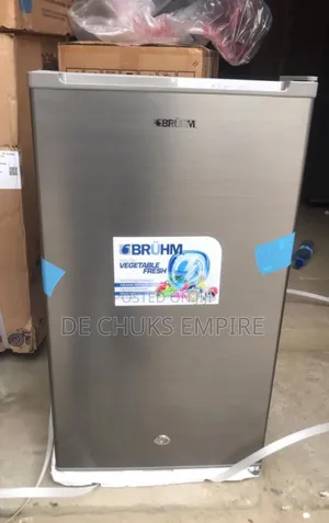 Brand New Bruhm Single Door Refrigerator (100 Liters) Silver
