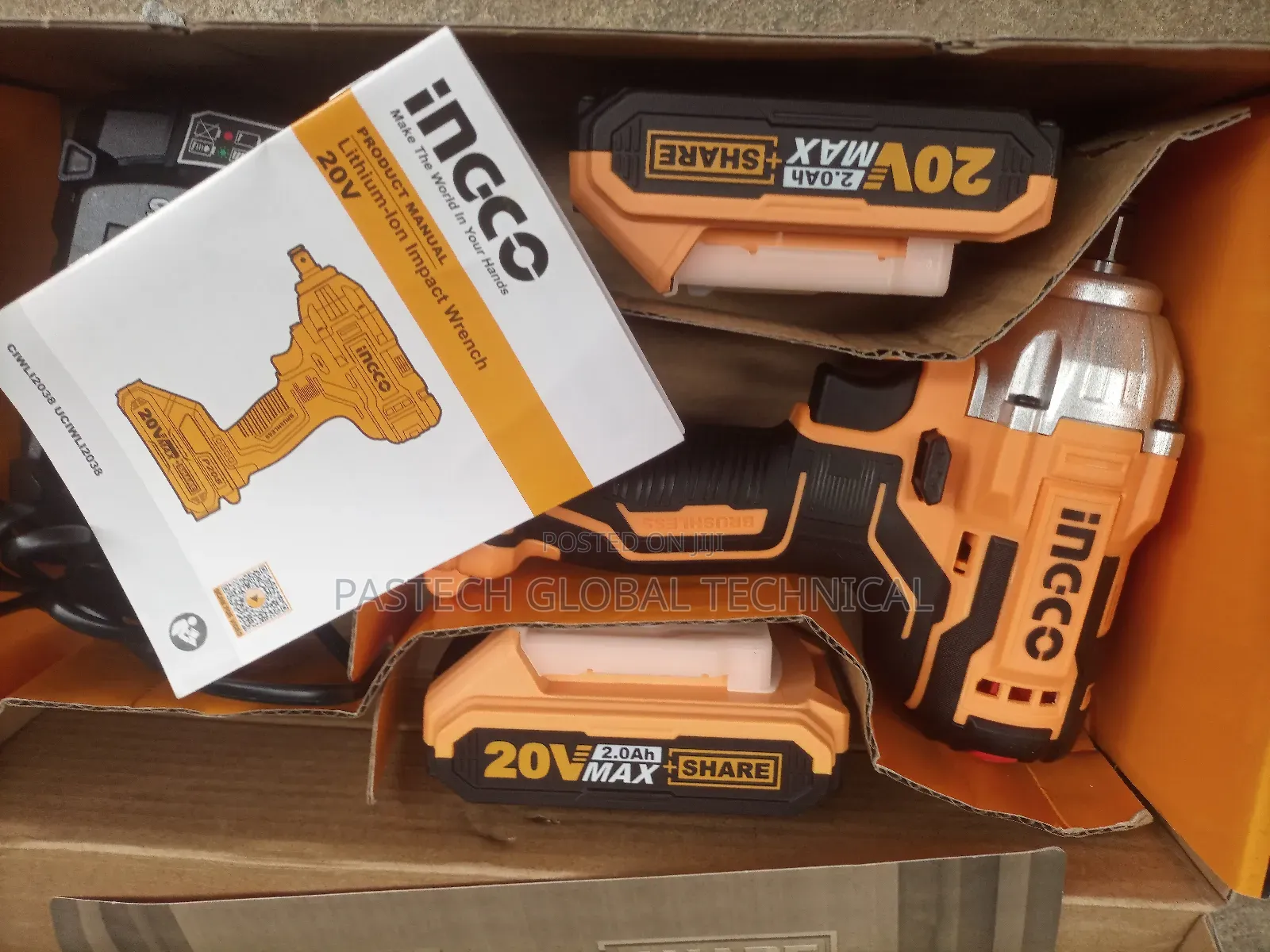 1/2" Ingco Cordless Impact Wrench Socket Machine