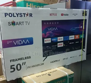 Brand New Polystar 50"Inch Vidaa Smart TV With Bluetooth