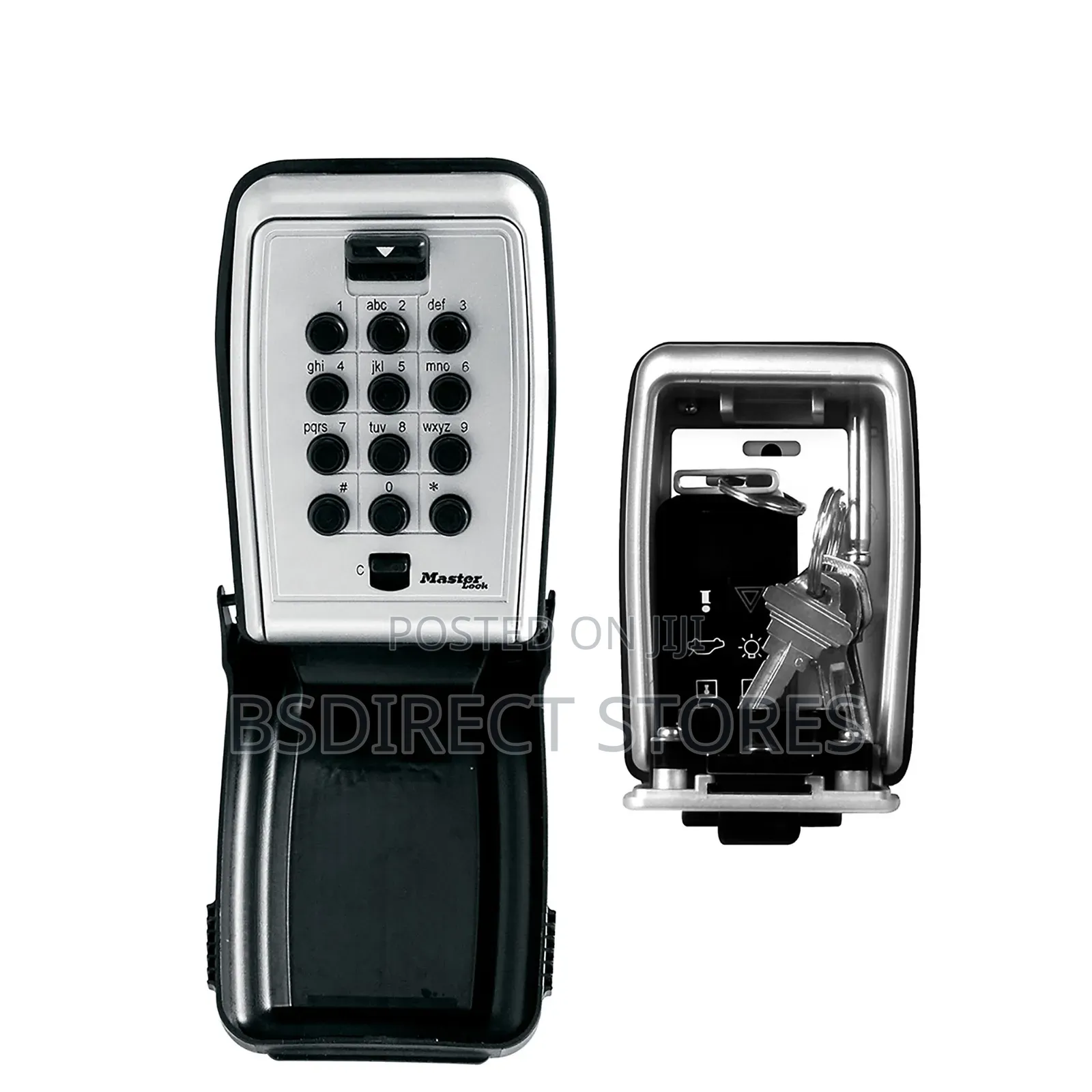 Master Lock Push Button Wall- Mounted Combination Key Safe