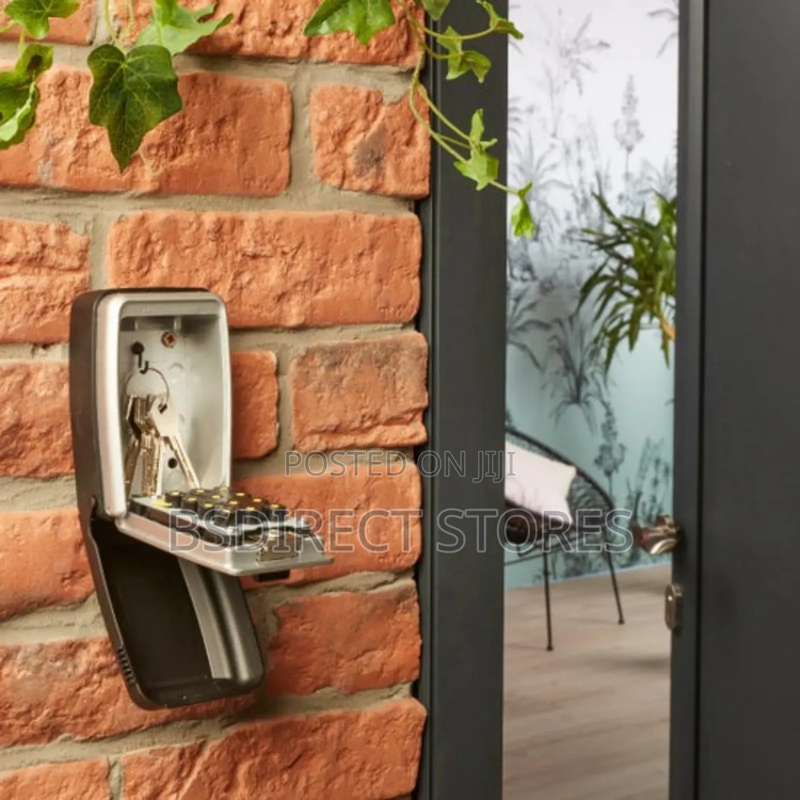 Master Lock Push Button Wall- Mounted Combination Key Safe