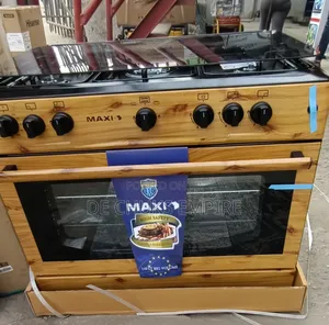 Maxi 5 Burner (90/60cm) -Standing Cooker With Oven -Wooden