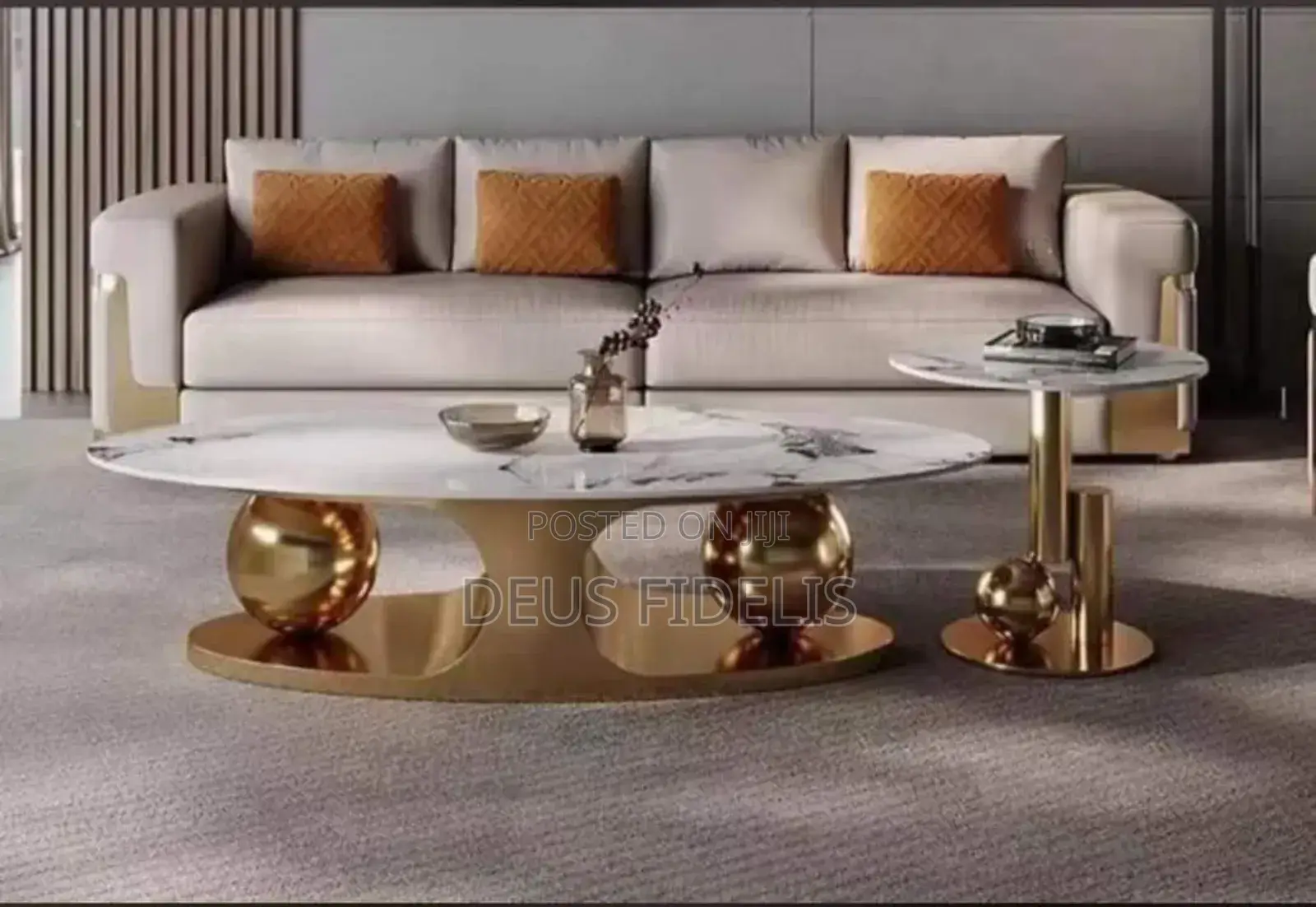 Marble Centre Table and Side Stool