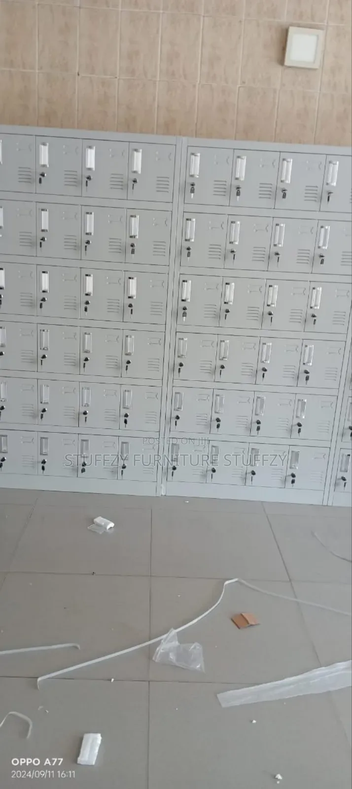 Italian 24 Doors Metal Workers Lockers
