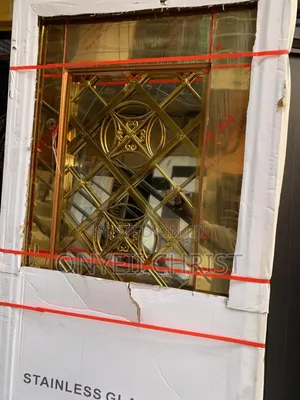 3ft Gold Glass Door