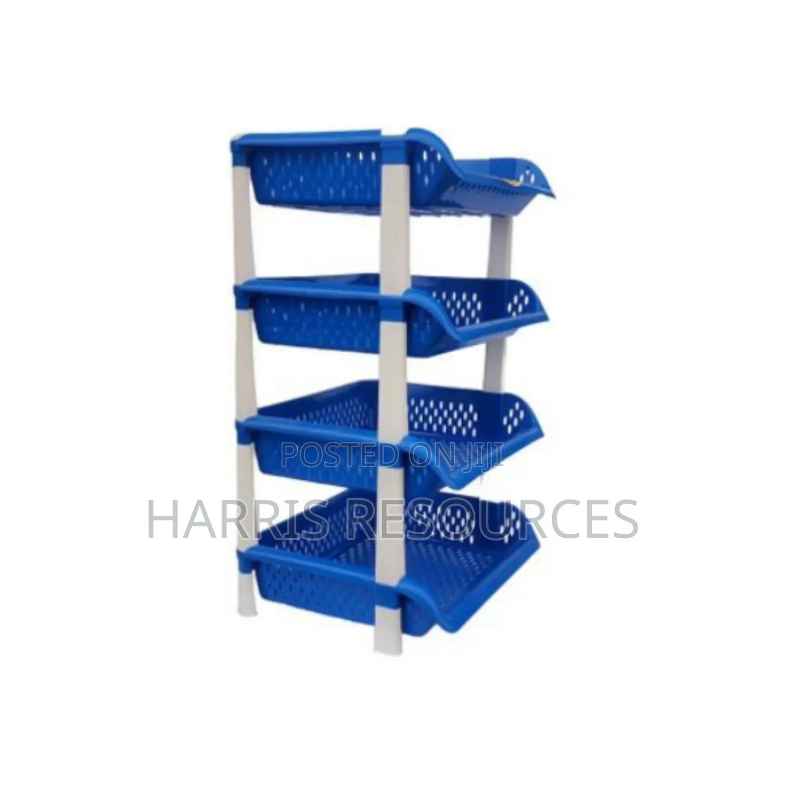 4 Tiers Plastic Storage Rack Shelf