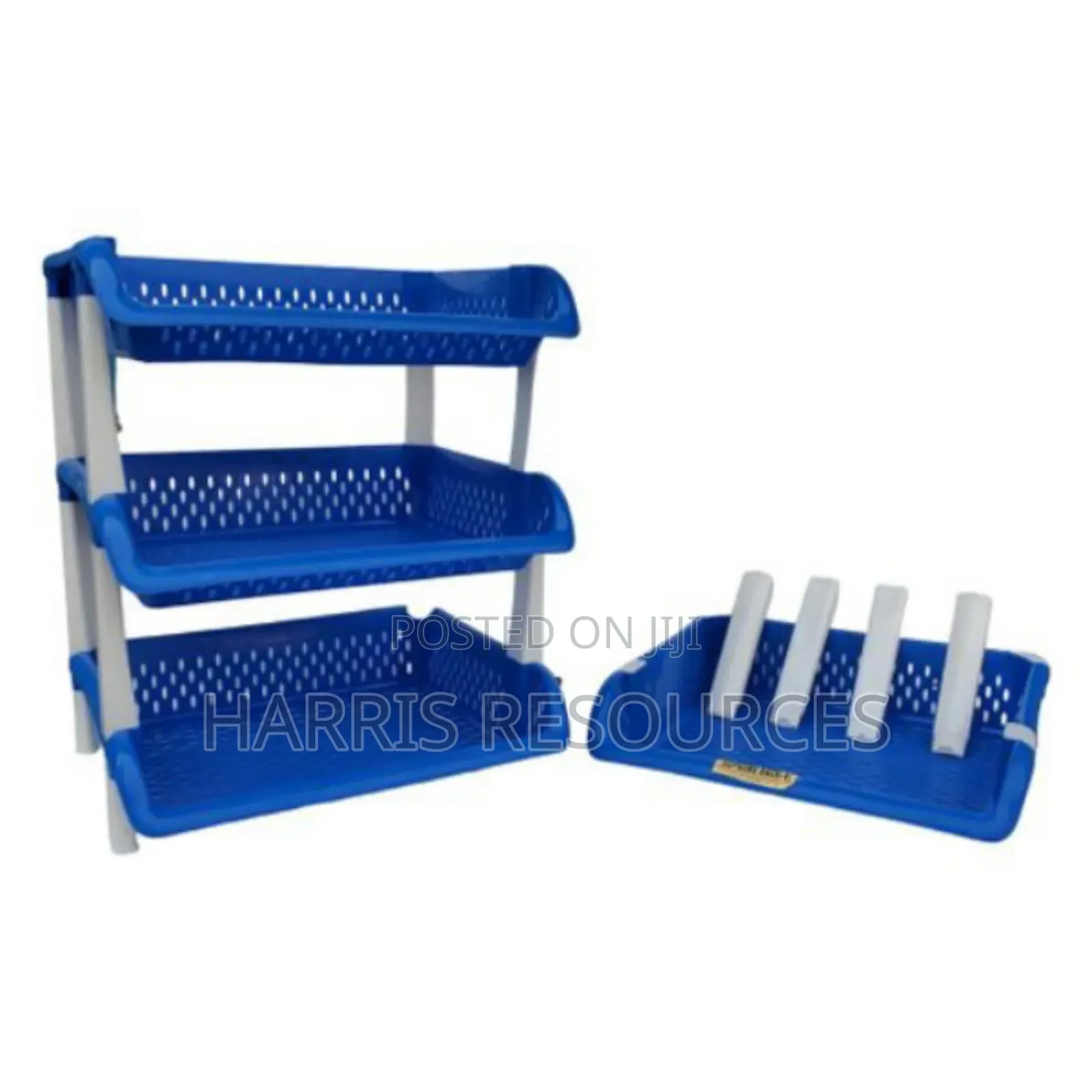 4 Tiers Plastic Storage Rack Shelf