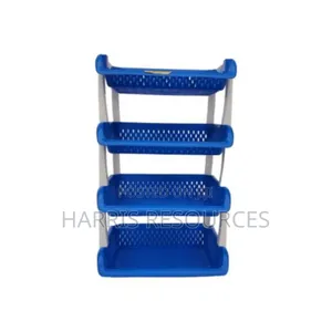 4 Tiers Plastic Storage Rack Shelf