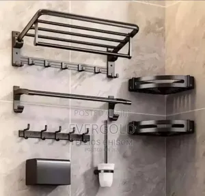 Black Complete Bathroom Accessories Available