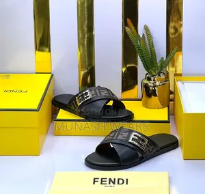 Fendi Leather Slippers, Nationwide Delivery