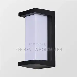 Simple Black White Outdoor Wall Lamp