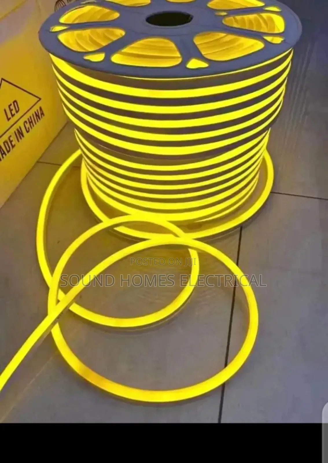 Yellow Colour of Neon Strip Lights