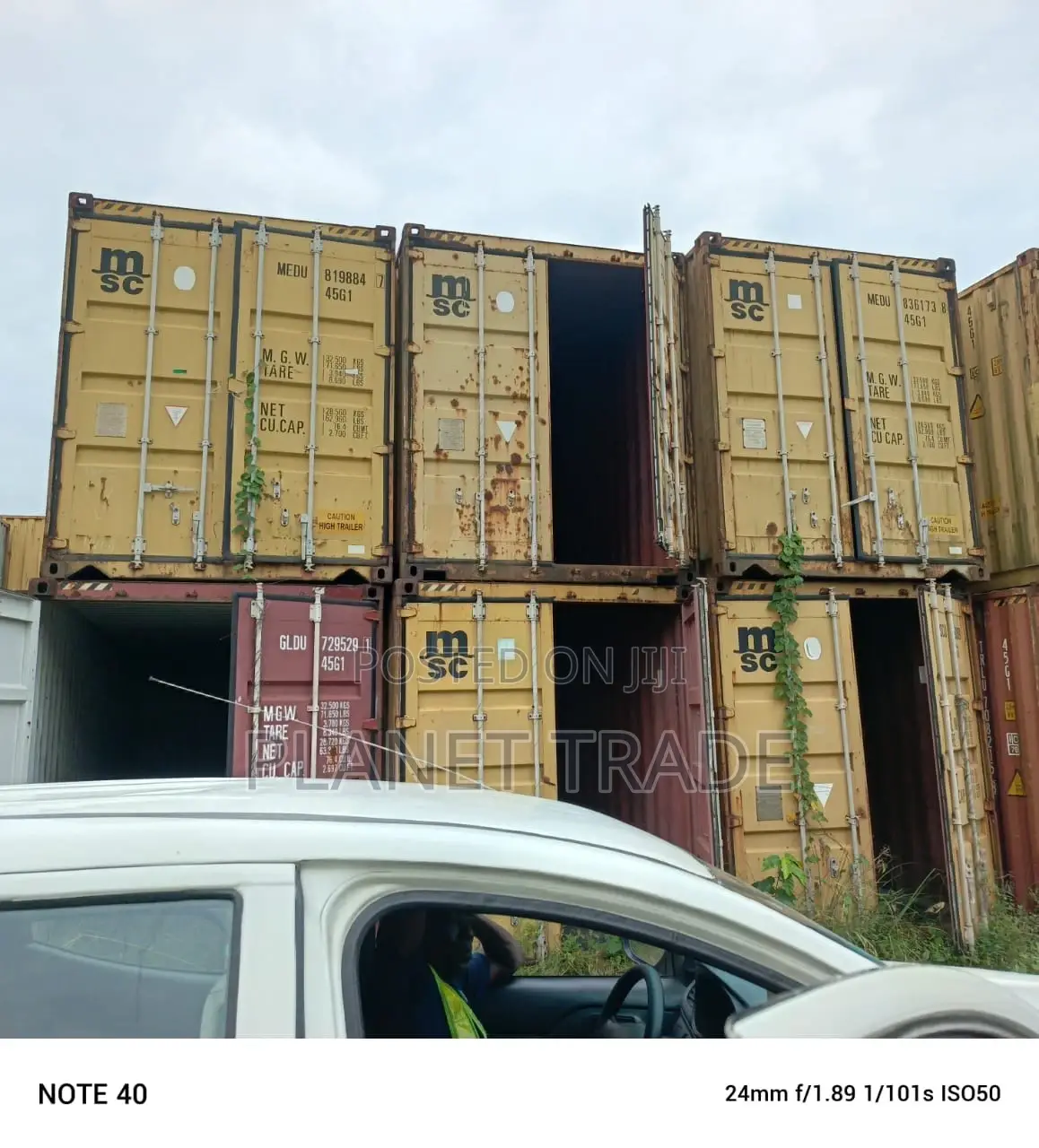 Clean 40ft Container Available in Large Quantities