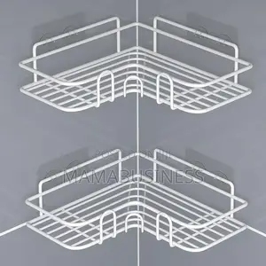 Double Layer Bathroom Corner Shelf