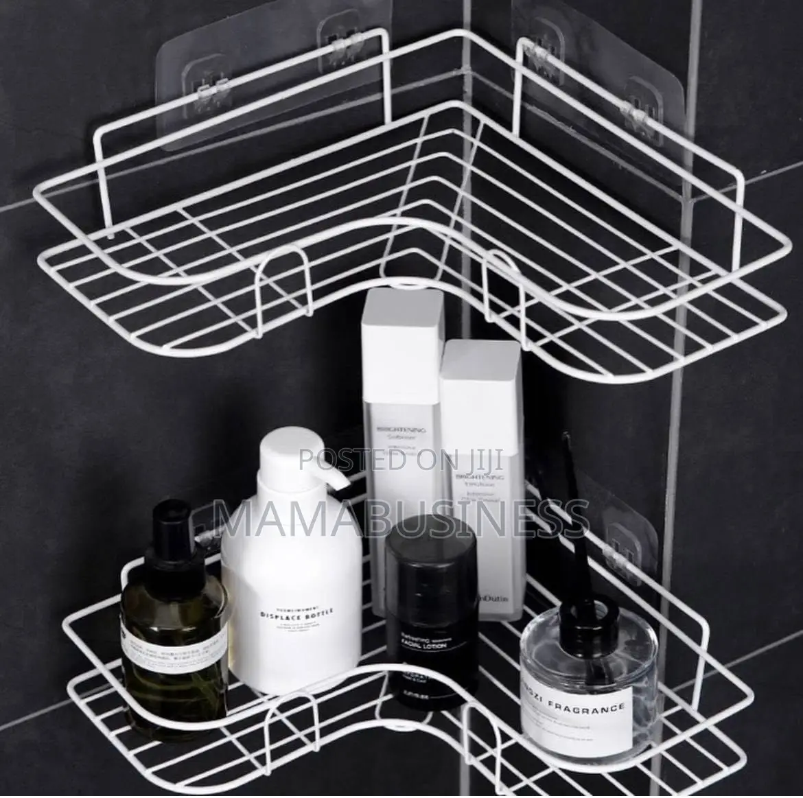 Double Layer Bathroom Corner Shelf