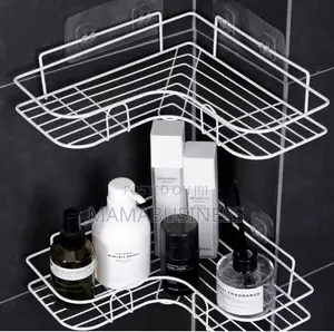 Double Layer Bathroom Corner Shelf
