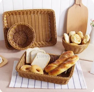Rattan Woven Multipurpose Storage Baskets,For Bread, Fruit