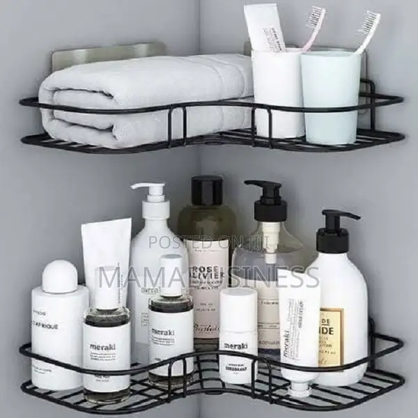Double Layer Bathroom Corner Shelf