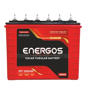 Photo - Energos Tubular Battery -12v/220ah