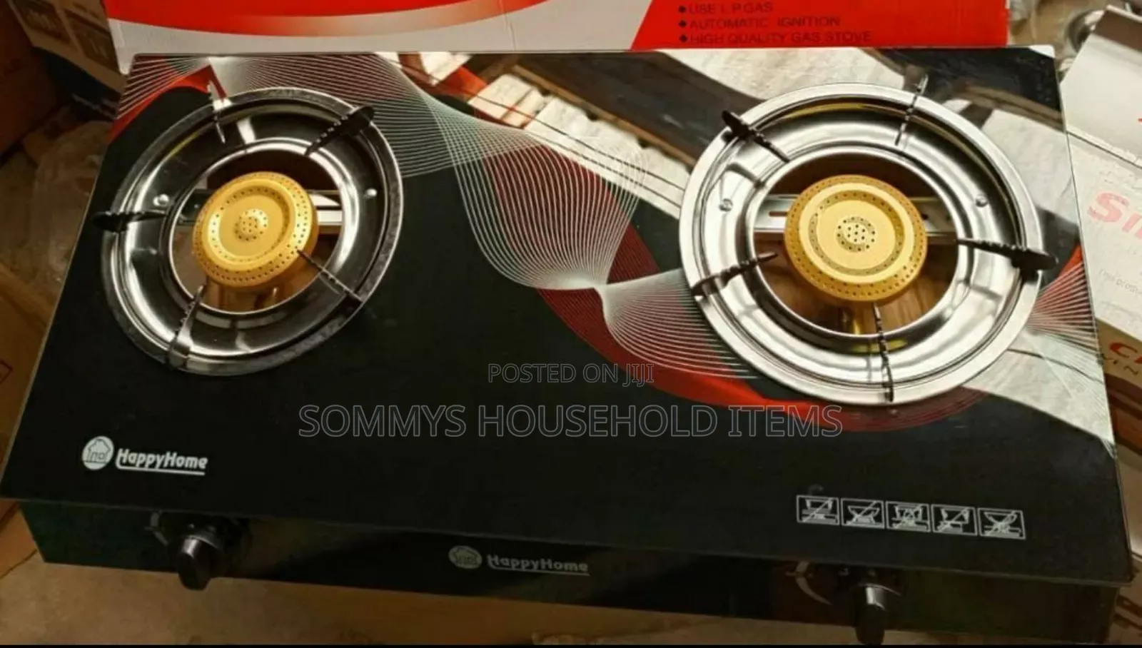 2face Glass Gas Burner