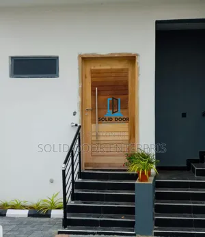 A Top Grade Mahogany Security Door