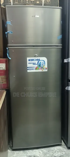 Brand New Bruhm Double Door Fridge With Freezer (225 Liters)