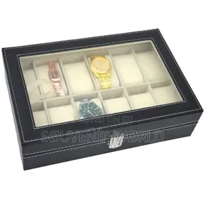 12 Slots Watch Boxes Watch Case