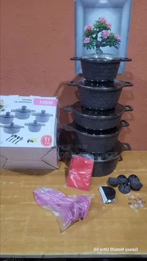 10pcs MBH Exclusive Die-Casting Granite Cookware Pot Set