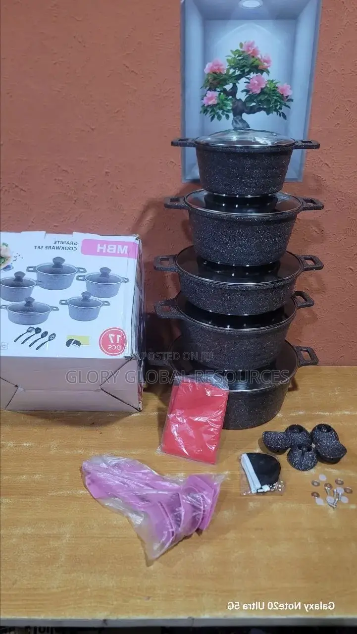 10pcs MBH Exclusive Die-Casting Granite Cookware Pot Set