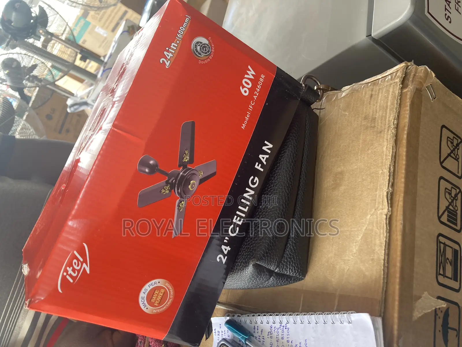 Itel Ceiling Fan 24” 60W Power