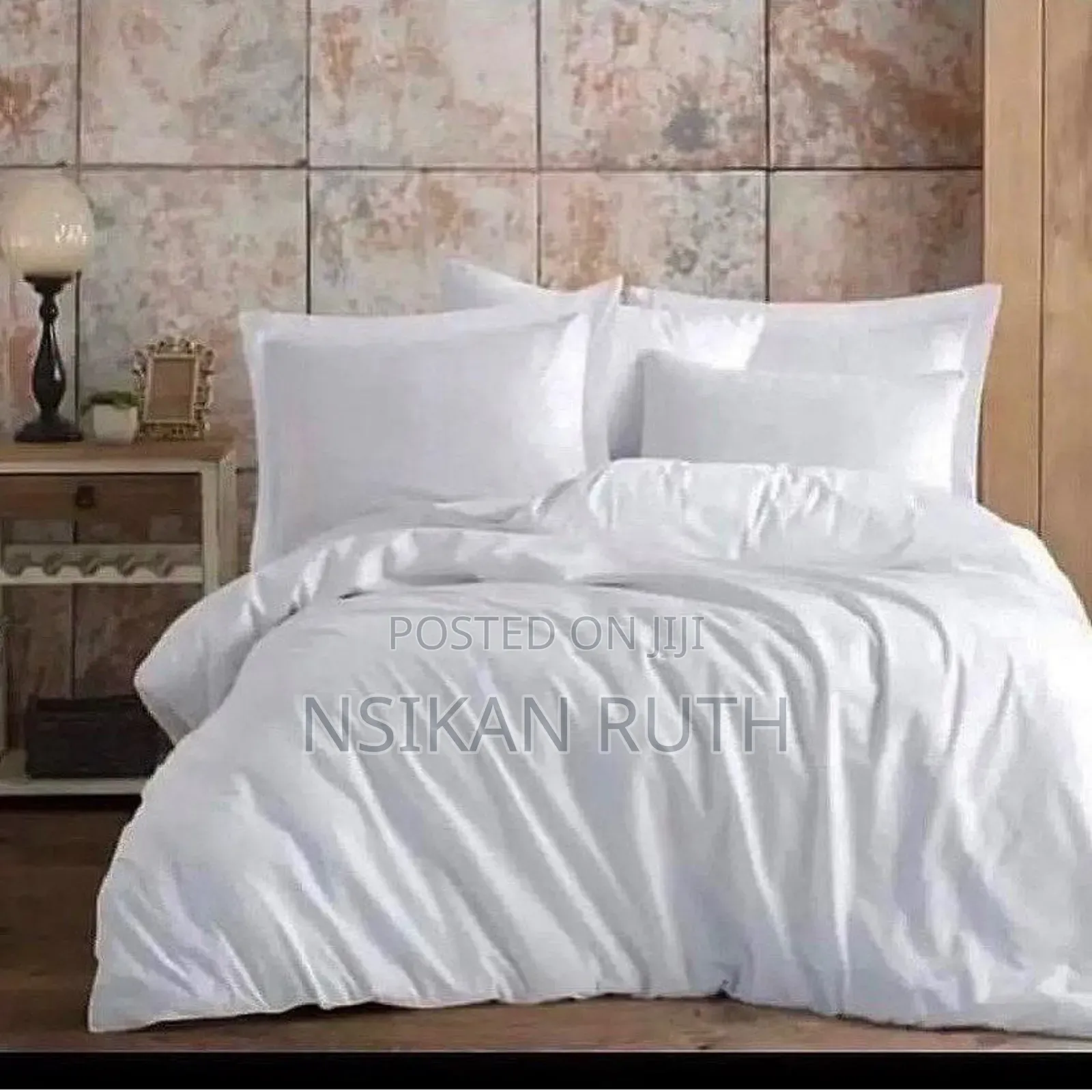White Bedsheets and Duvet Cover