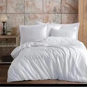 White Bedsheets and Duvet Cover