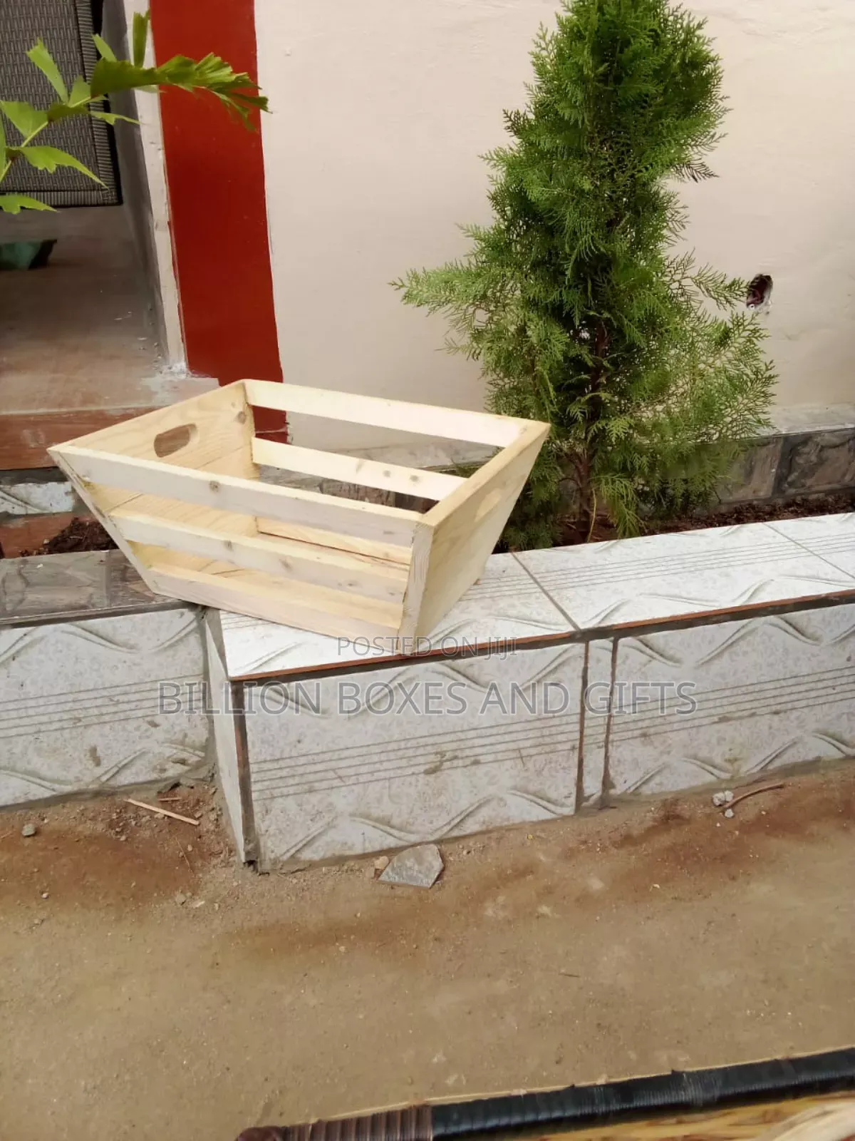 Medium Sized Wooden Hamper Box