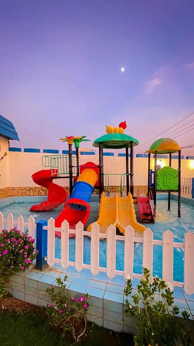 Giant Swimming Pool Swing Set