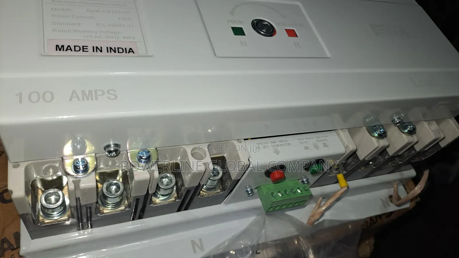 100amps Automatic Change Over 4 Pole for Homes/ Companies