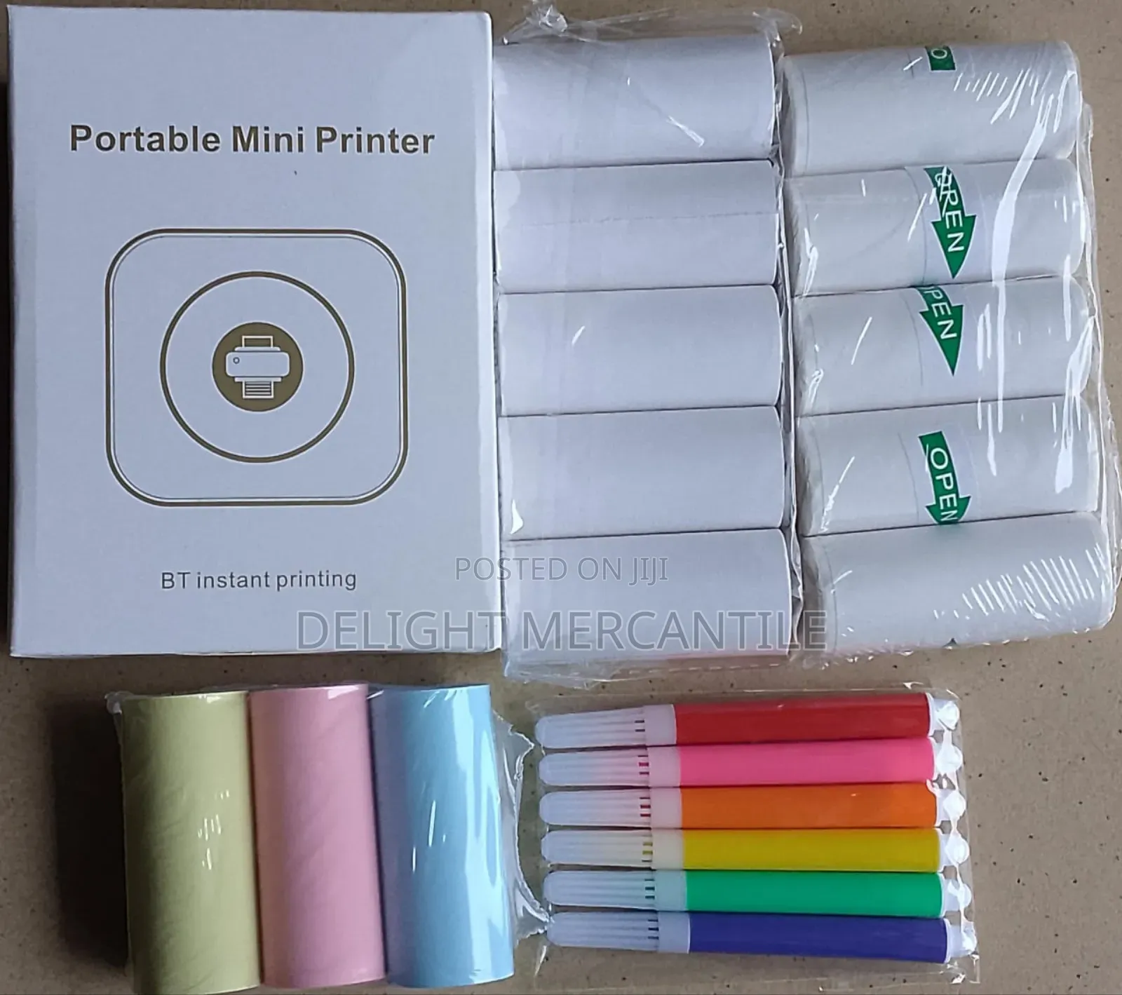 Rechargeable Bluetooth Printer and Accessories