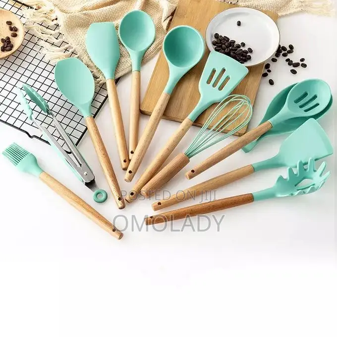 12 Sets of Non-Stick Silicone Spoon Set
