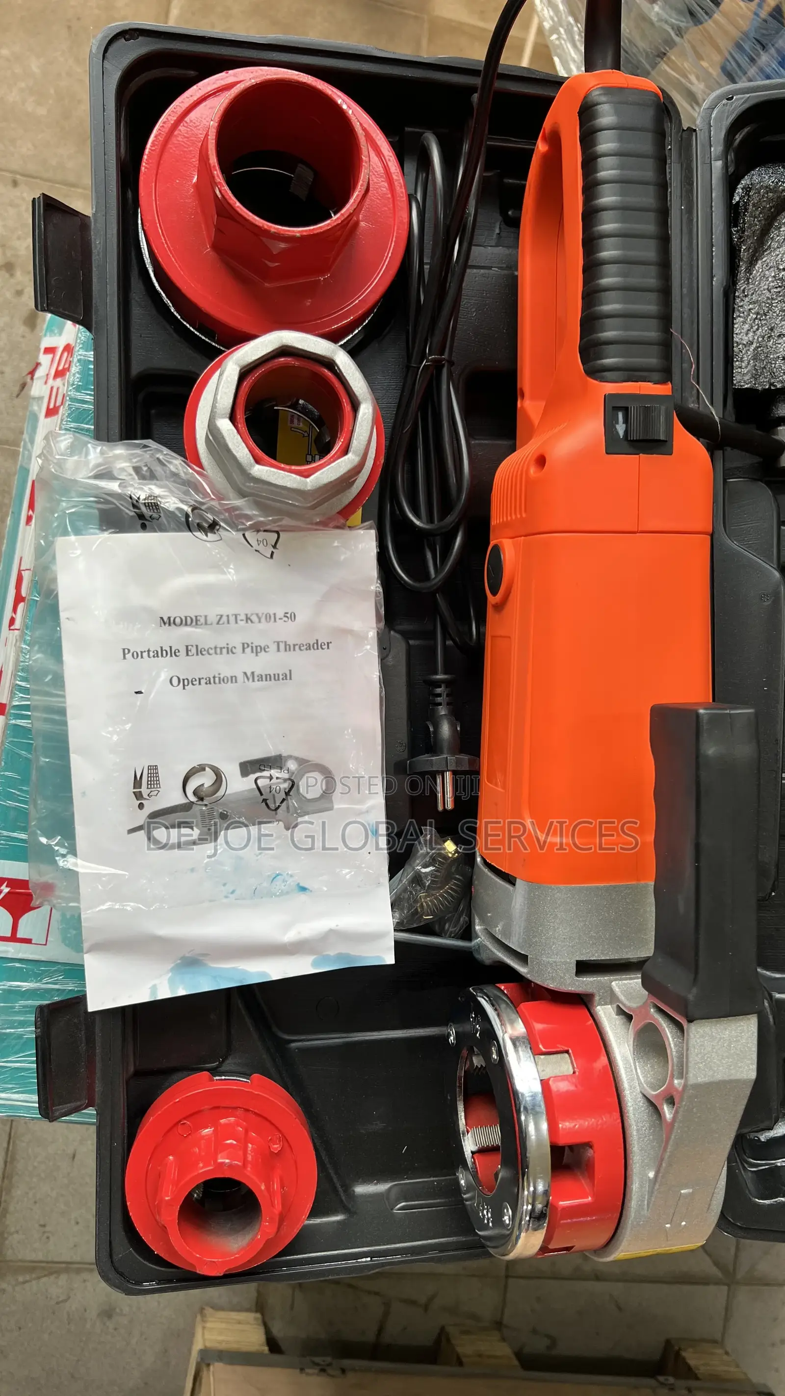 Portable Electric Pipe Threading Machine
