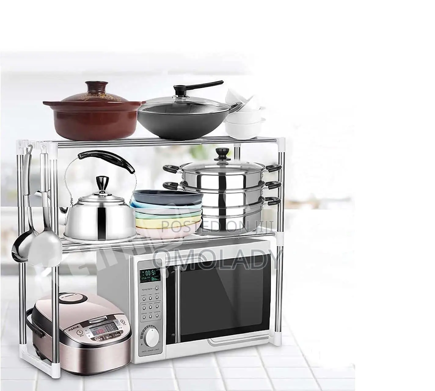 Multifunction Telescopic Framework for Microwave and Kitchen
