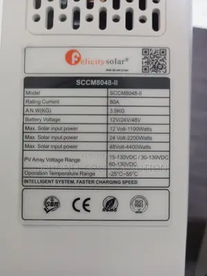 80A 48V Felicity Solar MPPT Charge Controller
