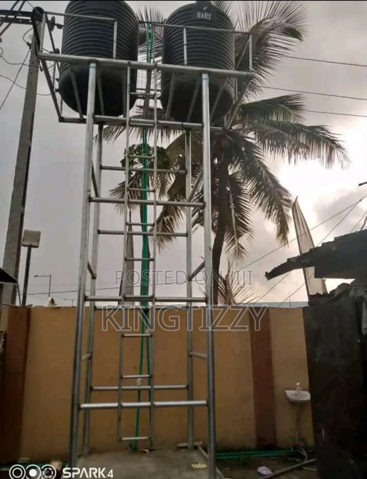 Galvanized Water Tank Stand