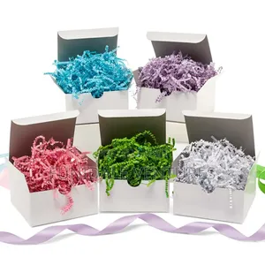 Solid Colour Crinkle Cut Paper Shred - 100g