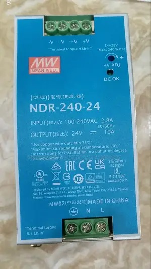 Original 10A ,220v-24vdc Mean Well Power Supply
