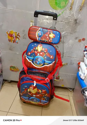 Boy Character Troully N Back Pack School Bag for 6 to 13 Yrs