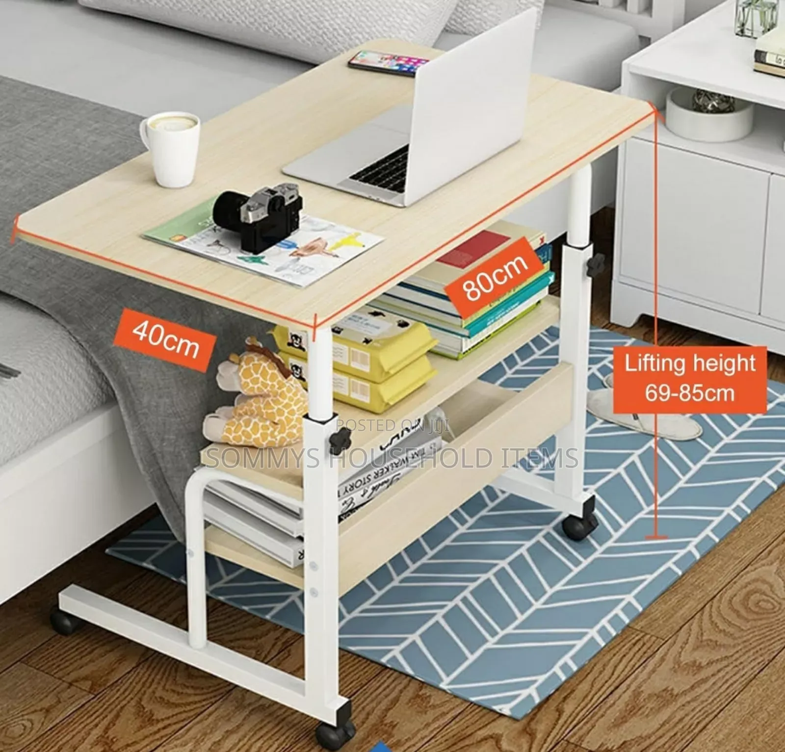 Double Layer Adjustable Laptop Table.