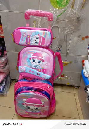 Girls Character Troully Back Pack School Bag for 6 to 13 Yrs