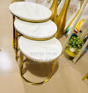 3 in 1 Marble Side Tables