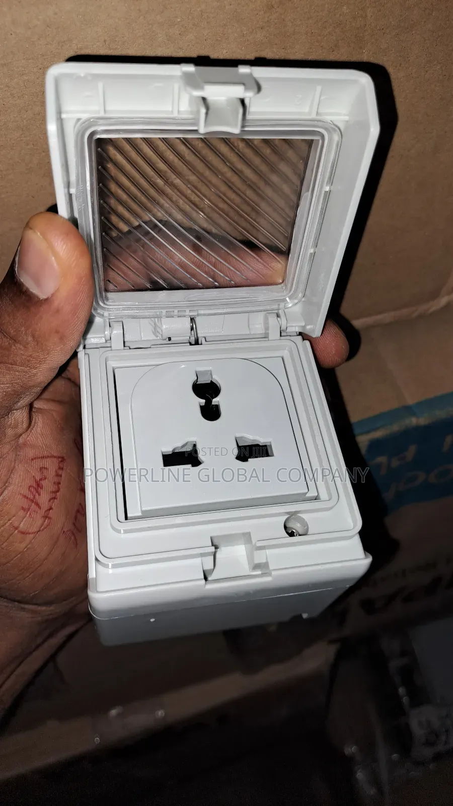 13amps Double Waterproof Socket For Hotels/ Outdoor Use