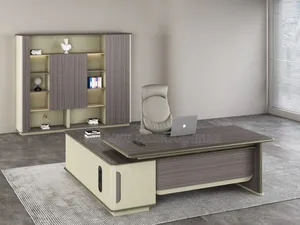 Quality Office Table With Extension and Bookshelf.